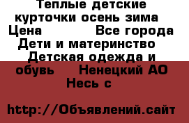 Теплые детские курточки осень-зима › Цена ­ 1 000 - Все города Дети и материнство » Детская одежда и обувь   . Ненецкий АО,Несь с.